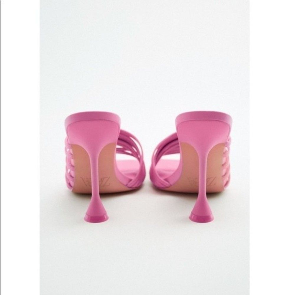 ZARA HIGH HEELED STRAPPY SANDALS - Picture 9 of 11